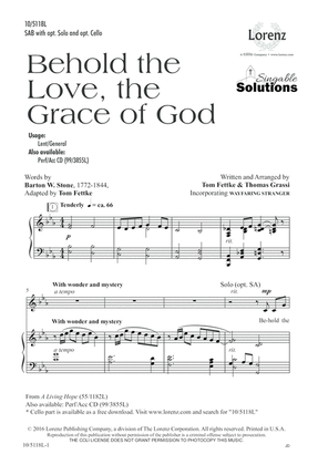 Book cover for Behold the Love, the Grace of God