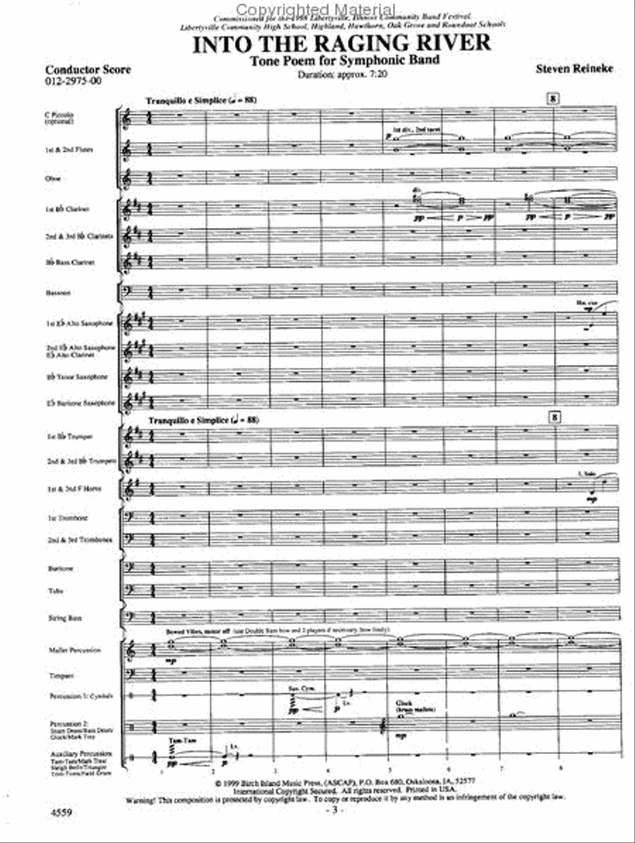 Into the Raging River Into the Raging River Concert Band scores gallery preview page 2