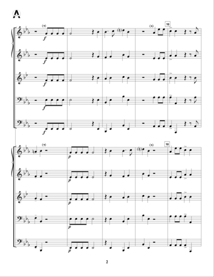 Ola, o che bon eccho! Horn scores gallery preview page 4