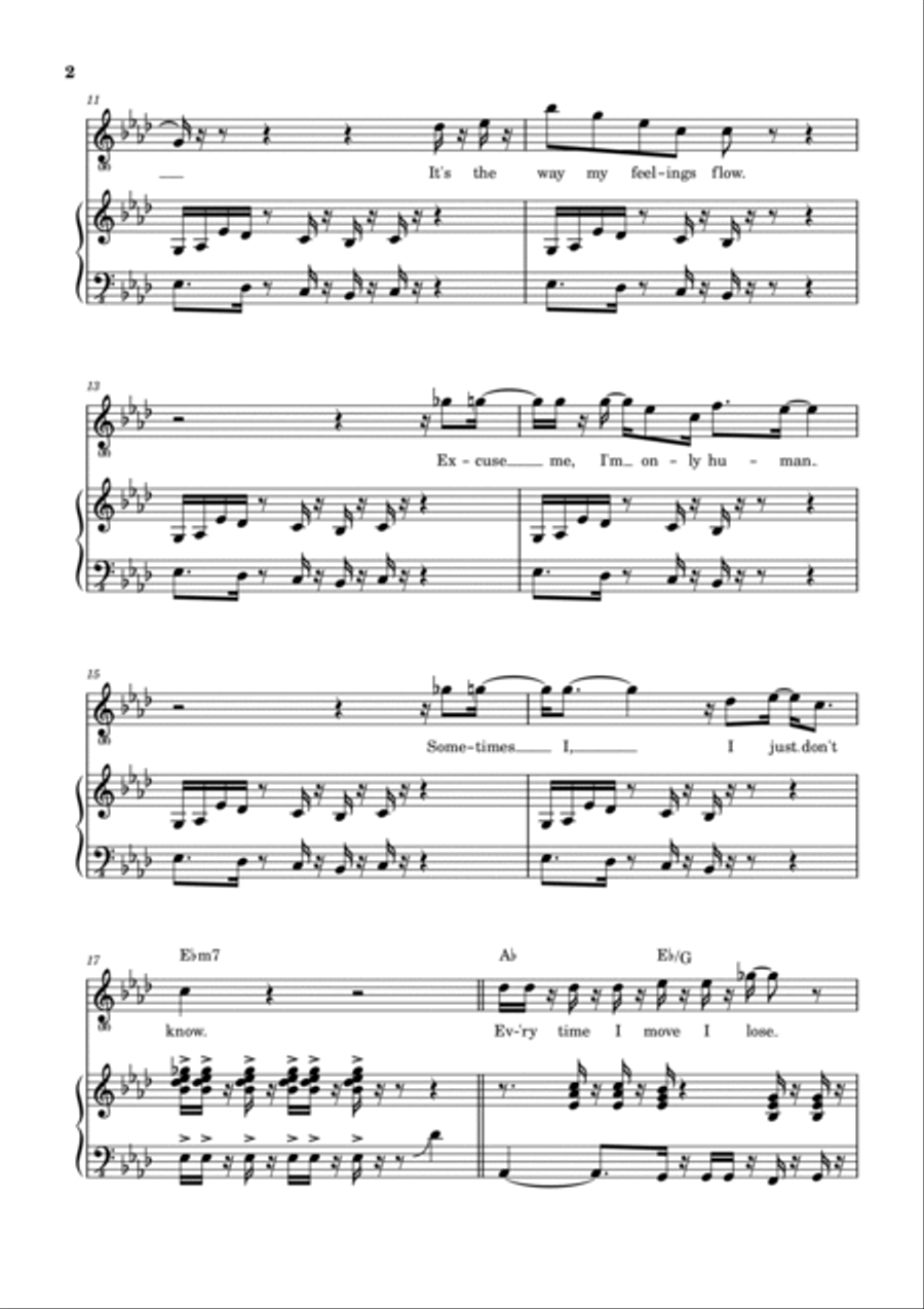 Back In Love Again Piano, Vocal, Guitar scores gallery preview page 3