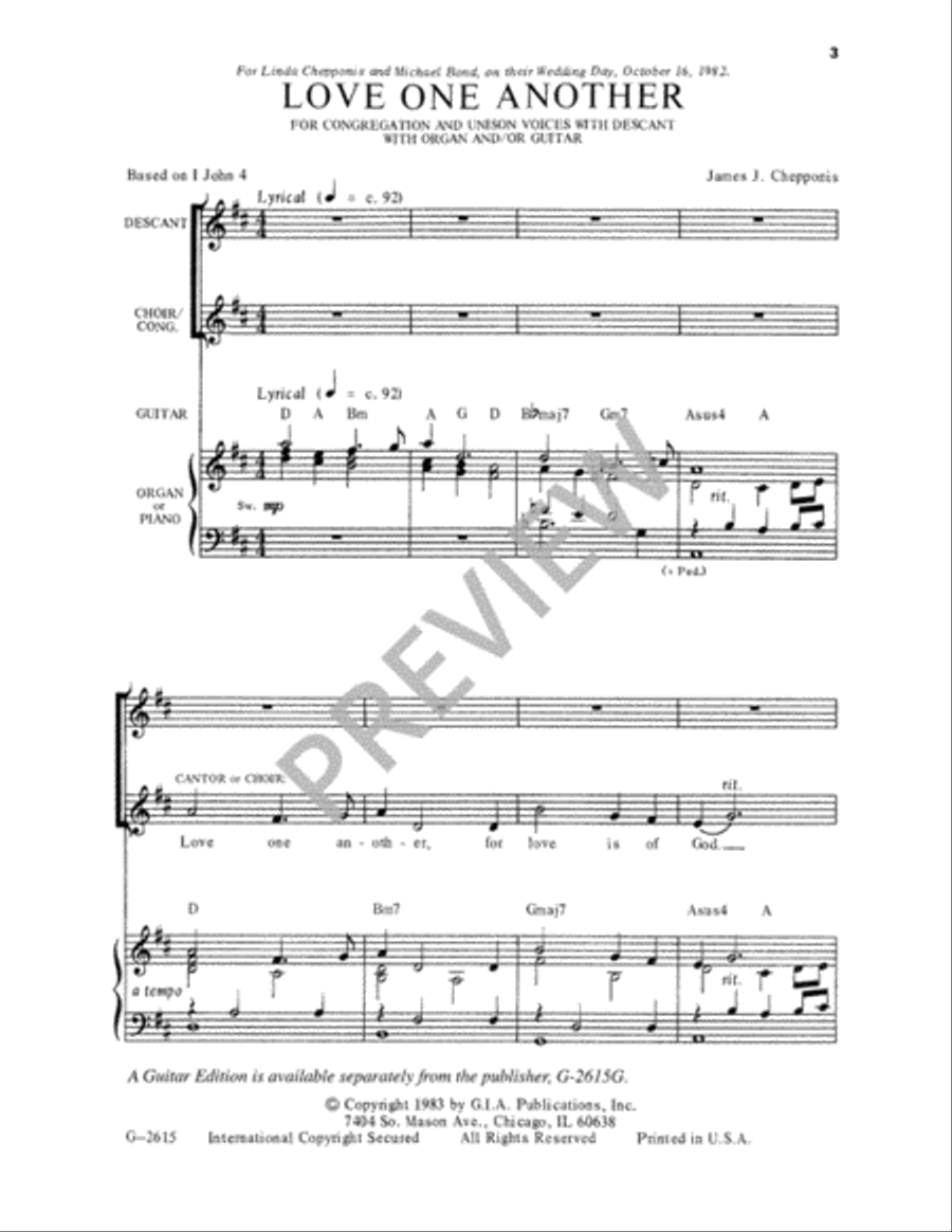 Love One Another Love One Another Unison Choir scores gallery preview page 4