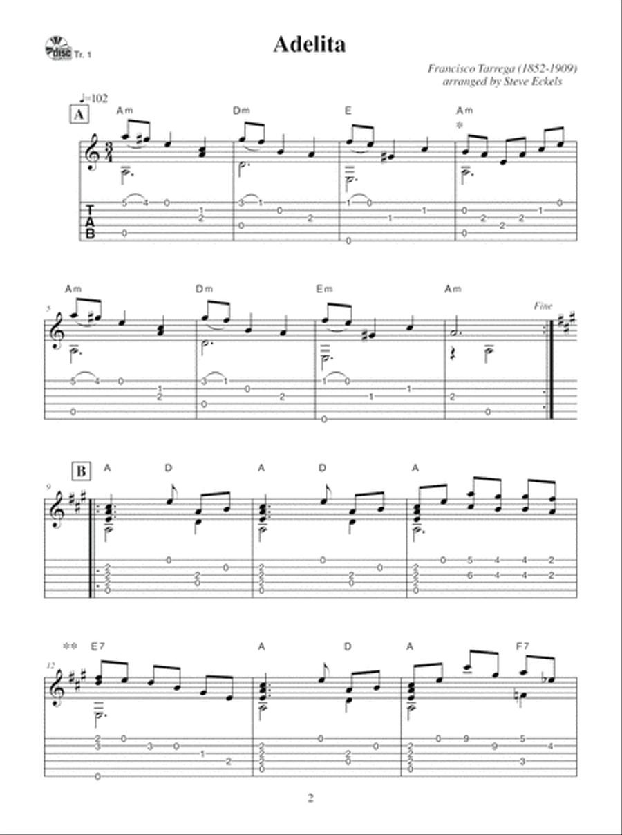 Fingerstyle Classics Made Easy Fingerpicking Guitar scores gallery preview page 3