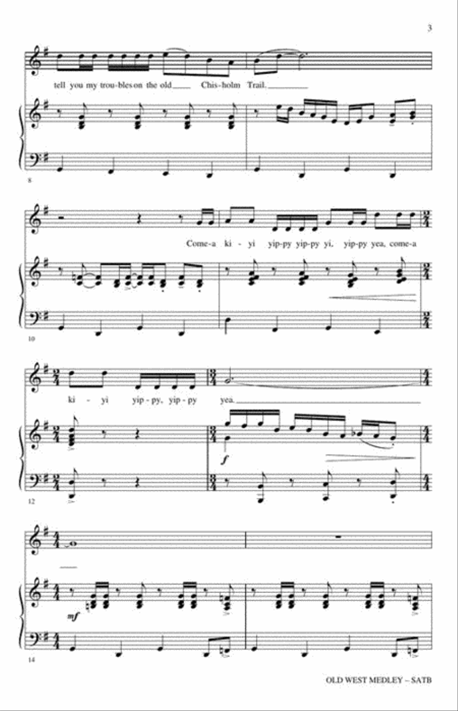 <br>Sheet music extract