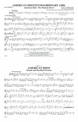 American Idiot / Extraordinary Girl: 1st B-flat Clarinet