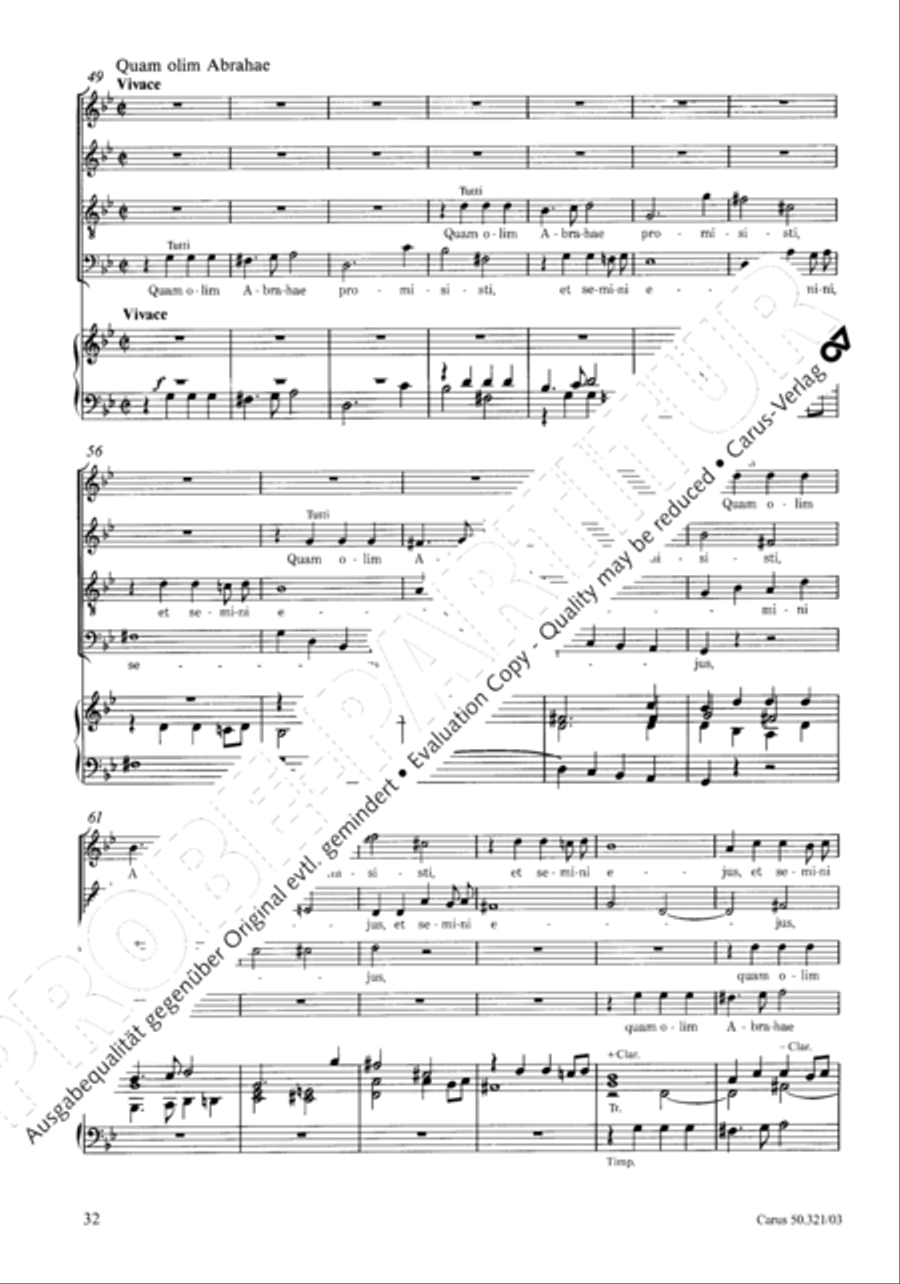 Requiem in C minor 4-Part scores gallery preview page 39