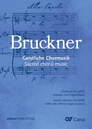 Book cover for Choral collection Bruckner. Sacred choral music