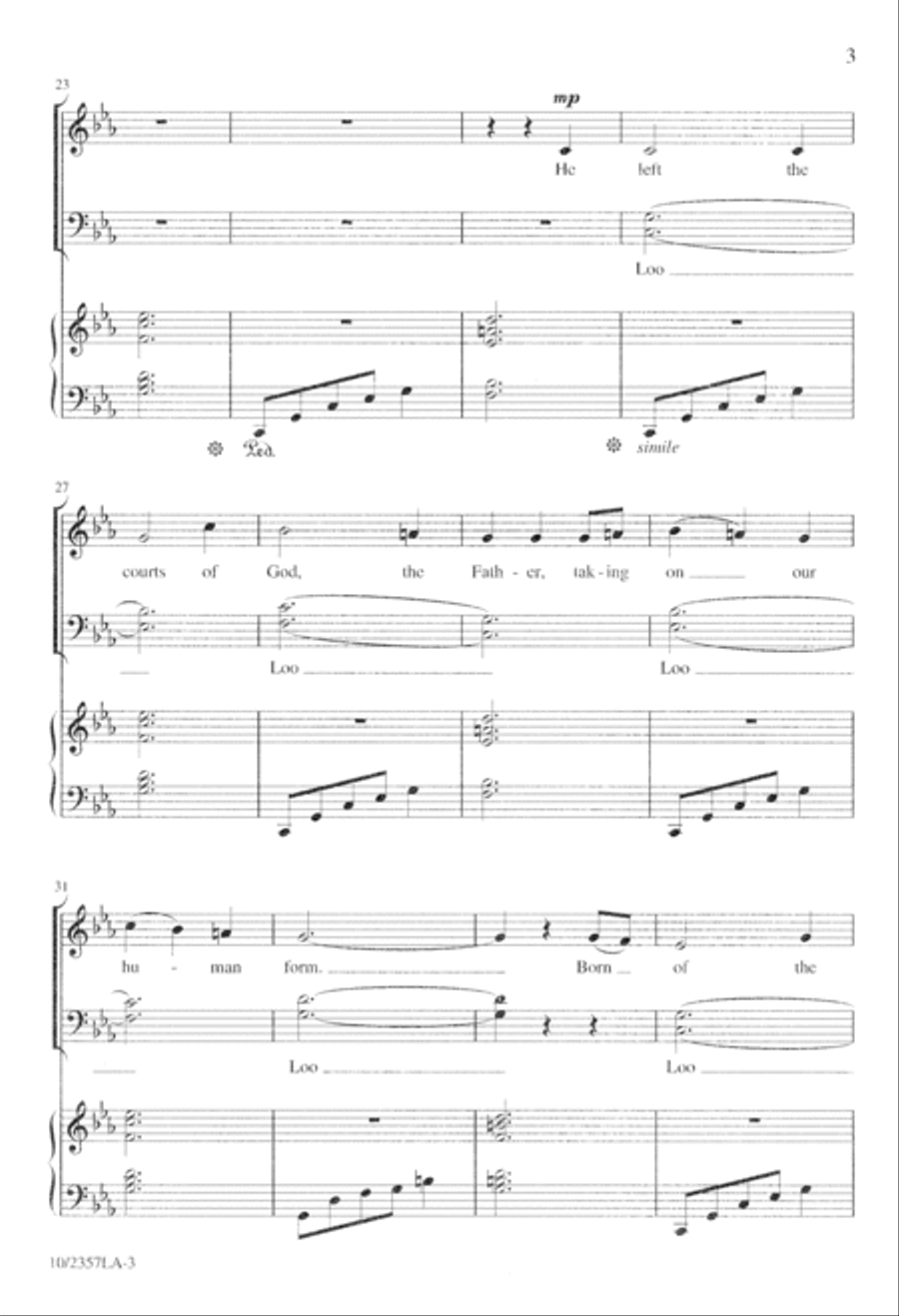 Oikan Ayns Bethlehem (The Birth In Bethlehem) 4-Part scores gallery preview page 3
