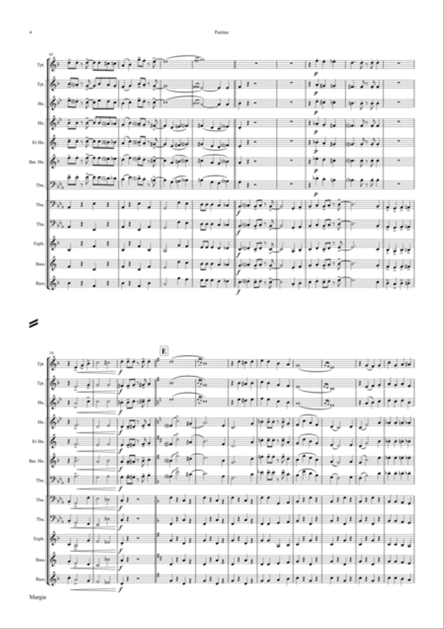 Margie - Dixieland Classic - Brass Quartet Brass Quartet scores gallery preview page 4
