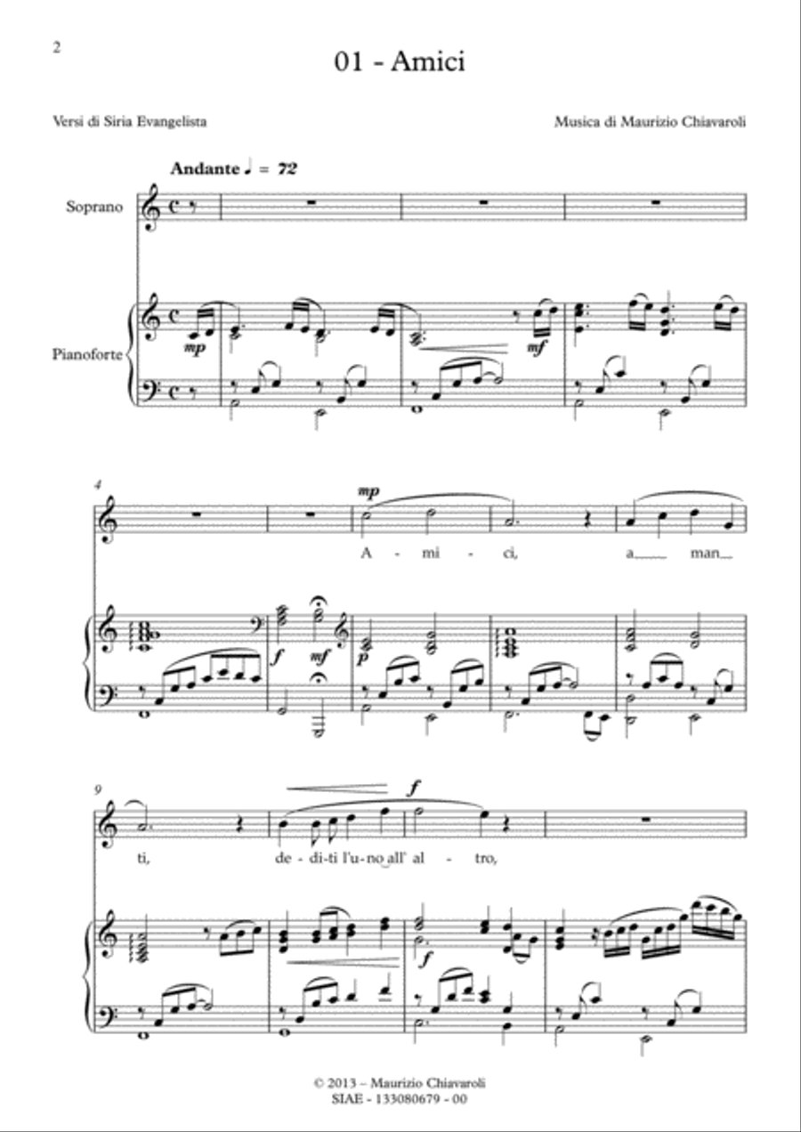 Frasi d'amore Soprano Voice scores gallery preview page 2