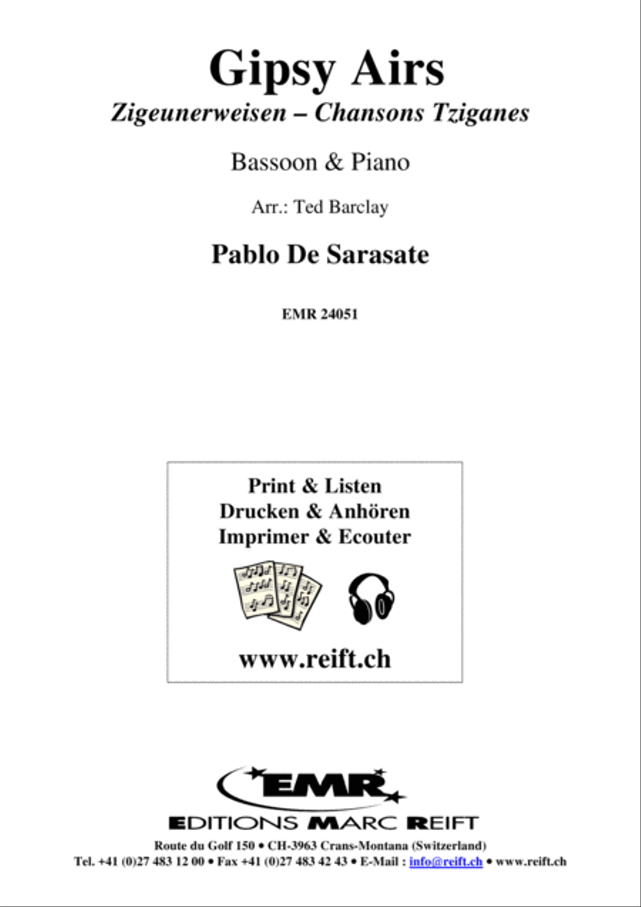 Gipsy Airs Bassoon Solo scores gallery preview page 2