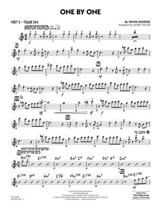Book cover for One by One (arr. Mark Taylor) - Part 2 - Tenor Sax
