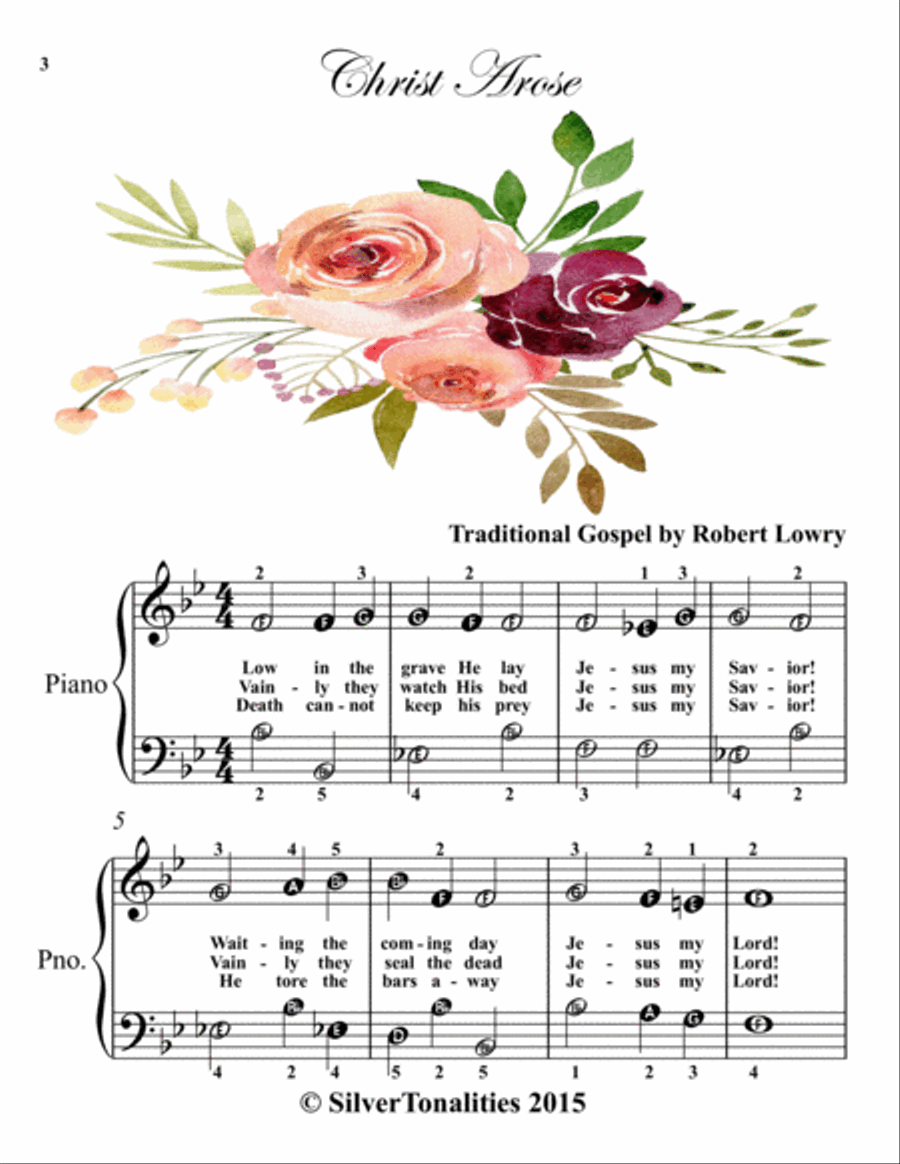 Shall We Gather at the River Piano Hymns Collection for Easy Piano Piano Method scores gallery preview page 5