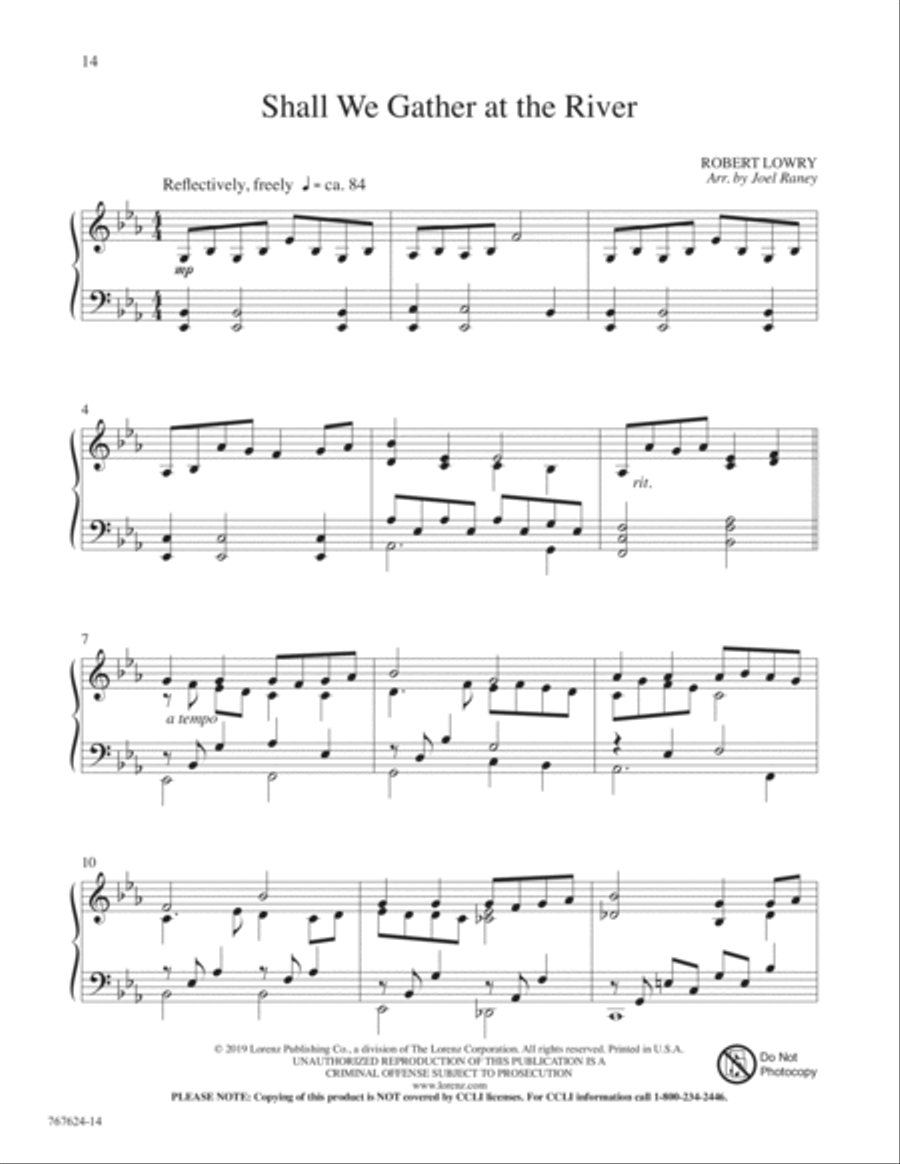 Hymns for a Raney Sunday Piano Solo scores gallery preview page 7