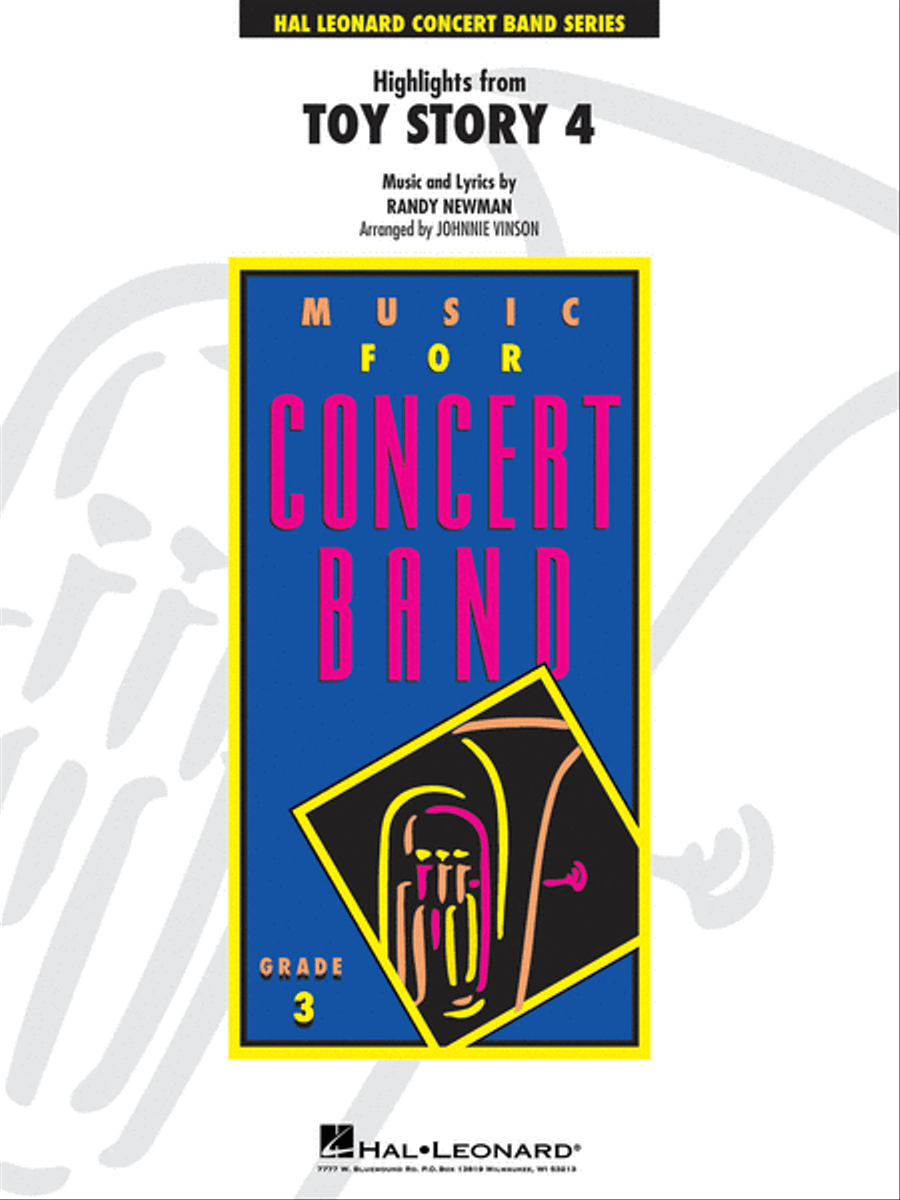 Highlights from Toy Story 4 Concert Band scores gallery preview page 1