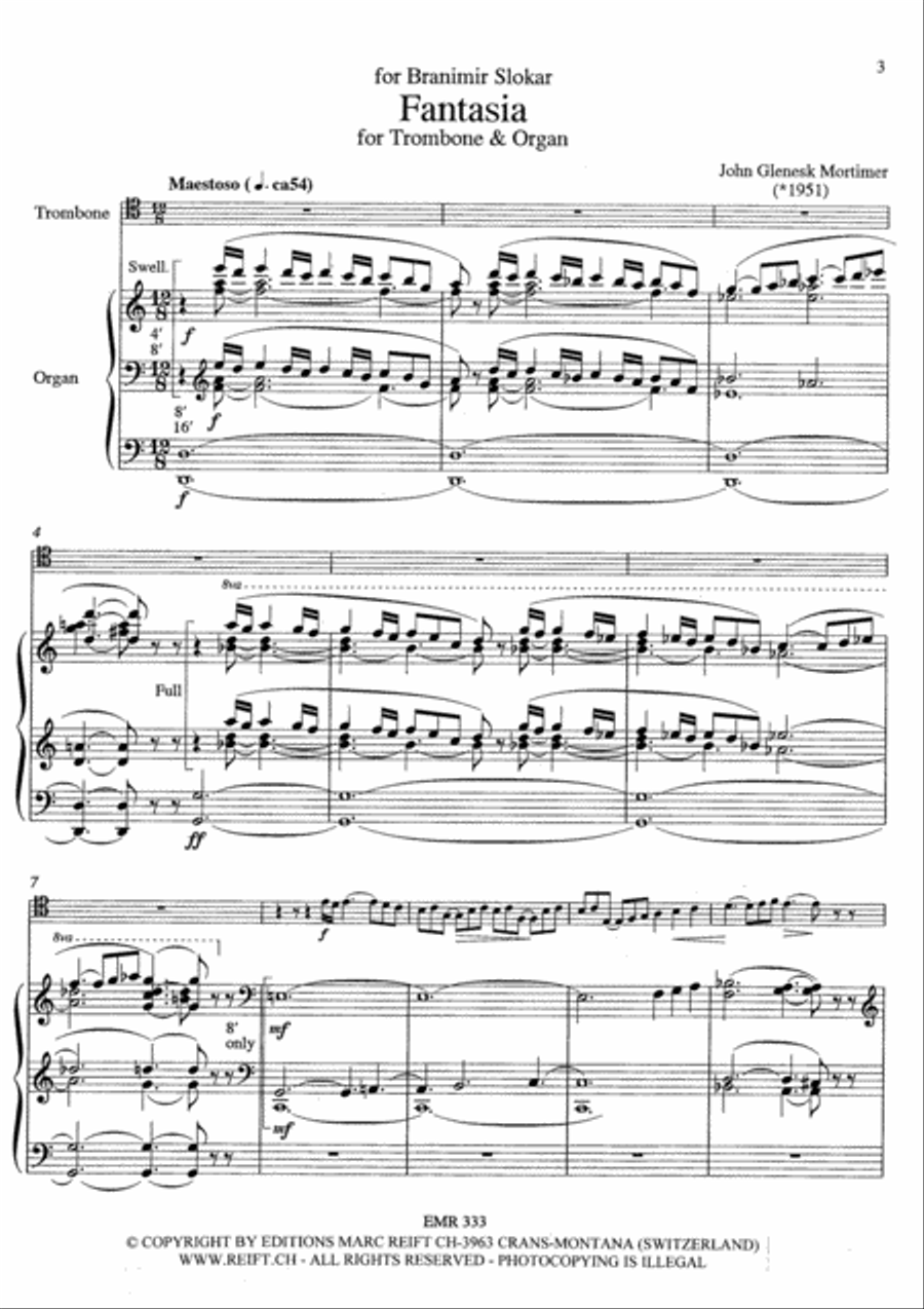 Fantasia Fantasia Trombone scores gallery preview page 4