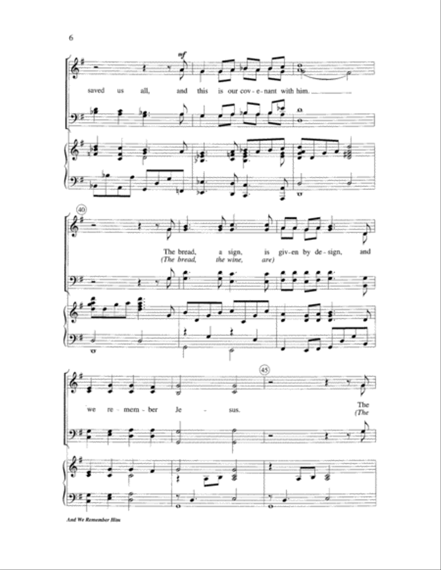 And We Remember Him 4-Part scores gallery preview page 6