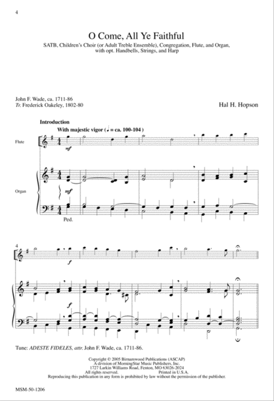 O Come, All Ye Faithful O Come, All Ye Faithful 4-Part scores gallery preview page 3