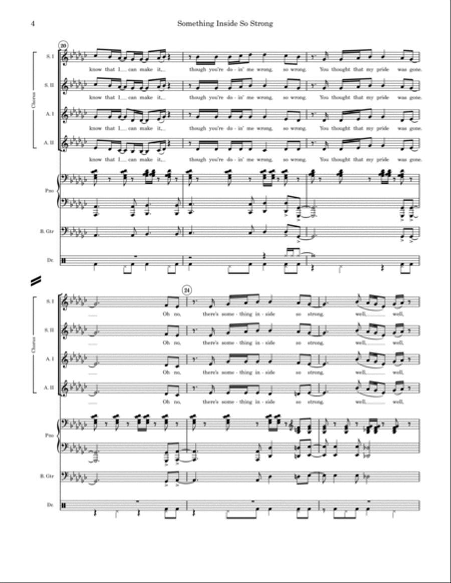 (Something Inside) So Strong Bass Guitar scores gallery preview page 4