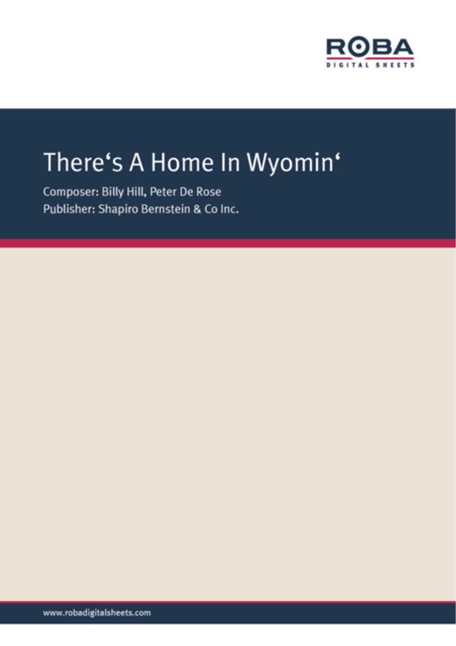 There's A Home In Wyomin' Voice scores gallery preview page 1