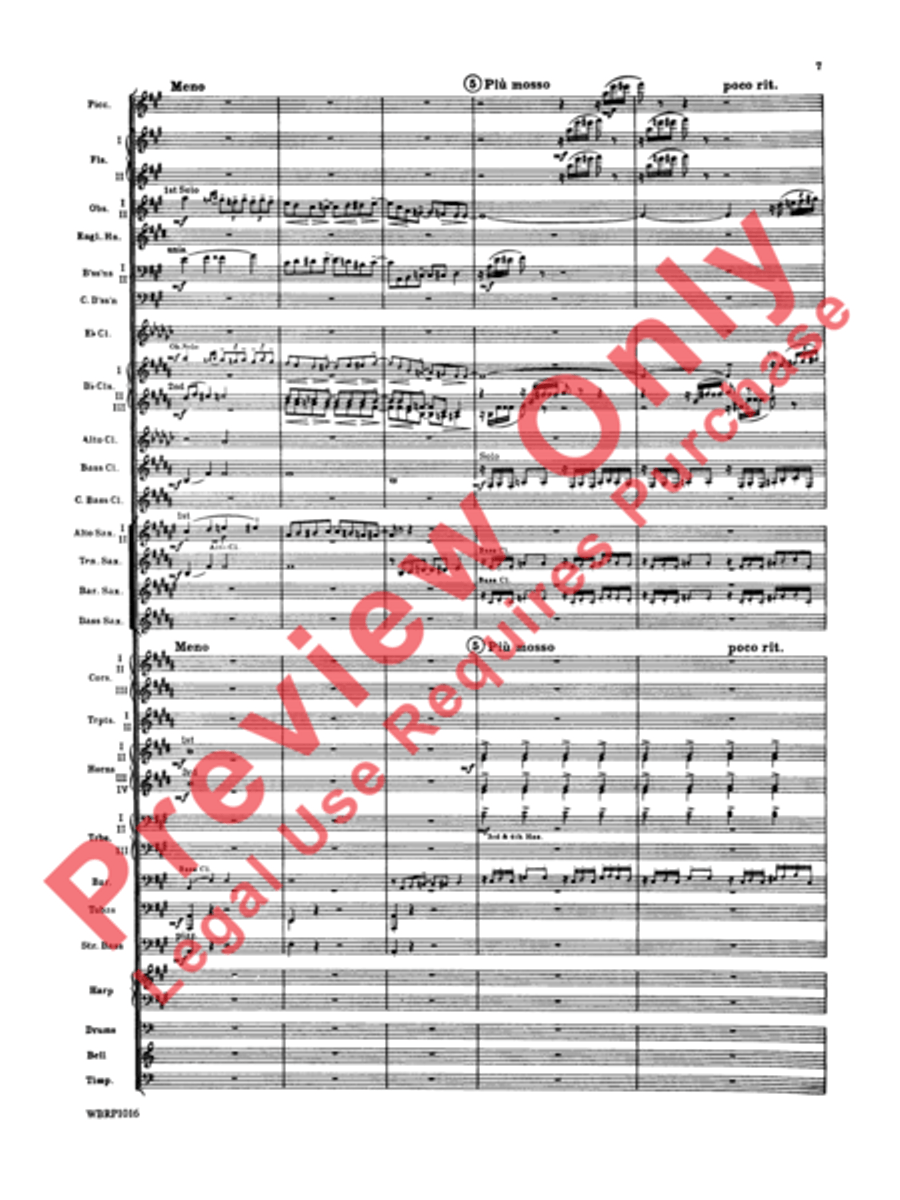 Rhapsody in Blue Concert Band scores gallery preview page 10
