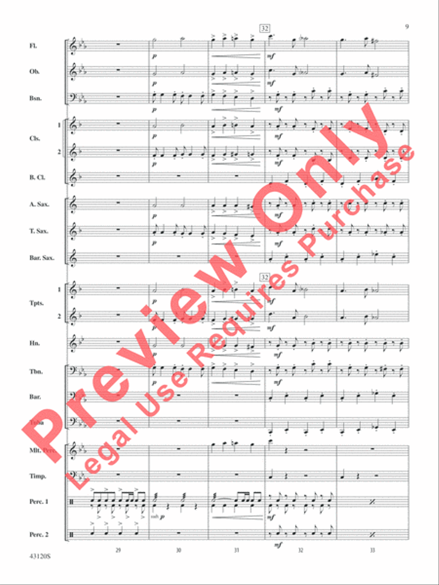 Beetlejuice Beetlejuice Concert Band scores gallery preview page 9