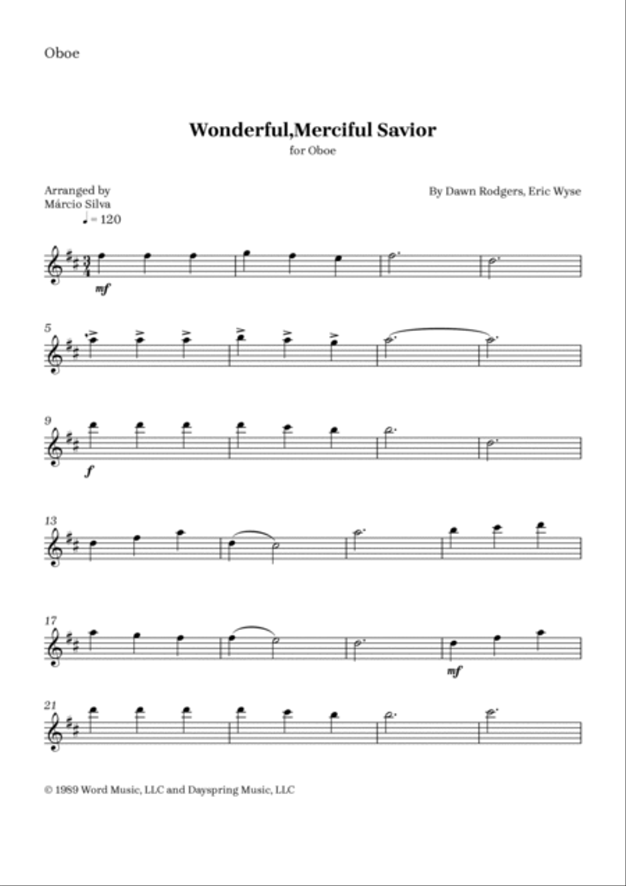 Wonderful, Merciful Savior Piano scores gallery preview page 4