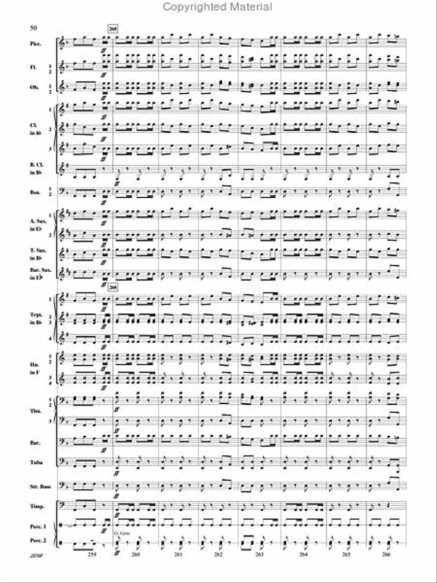 William Tell Overture Concert Band scores gallery preview page 51