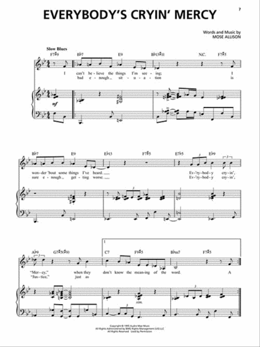 Best of Mose Allison Voice scores gallery preview page 4