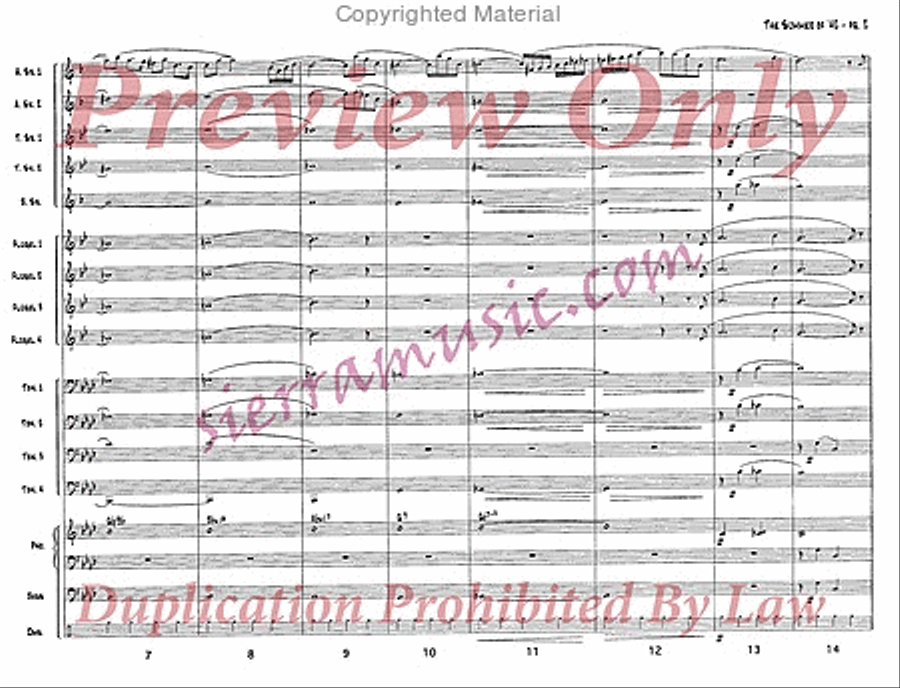 Theme from the Summer of '42 Jazz Ensemble scores gallery preview page 3