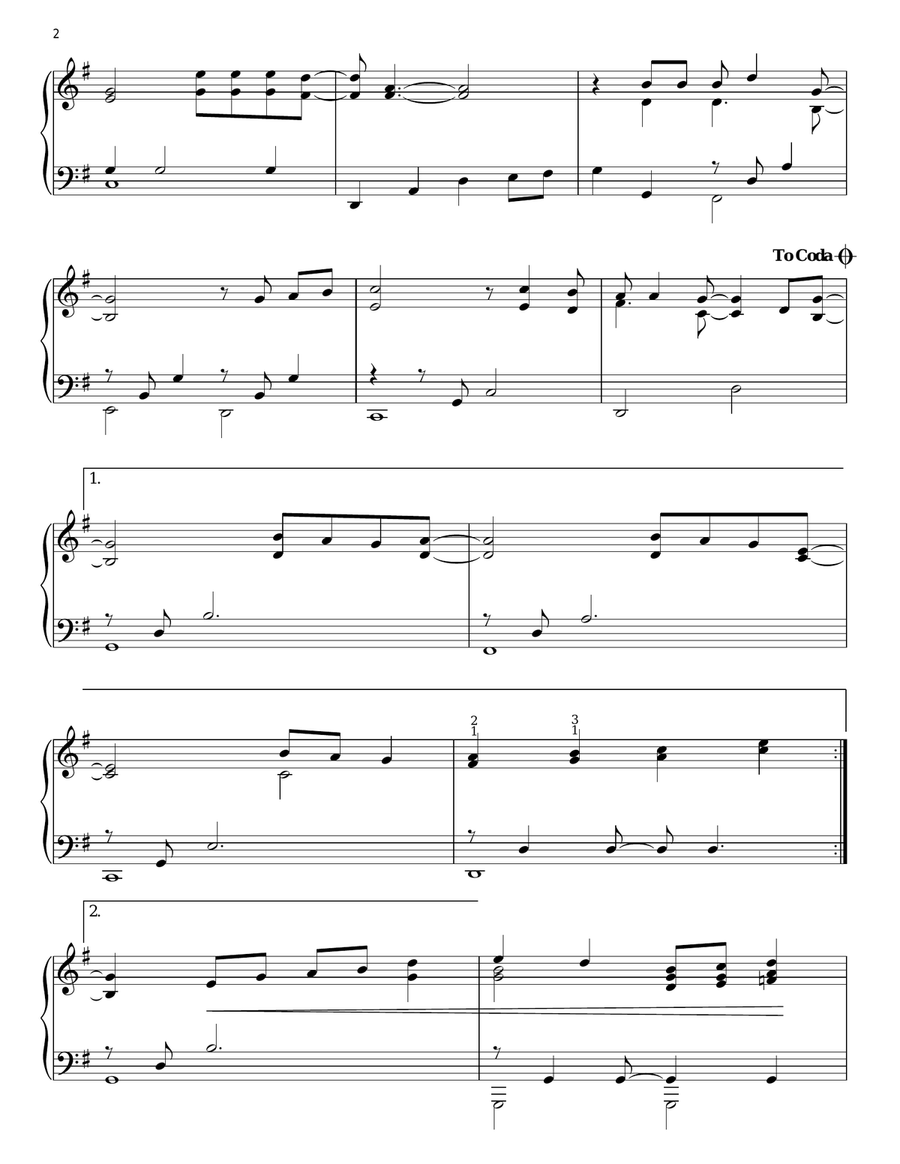 Wonderful Tonight Wonderful Tonight Piano Solo scores gallery preview page 2