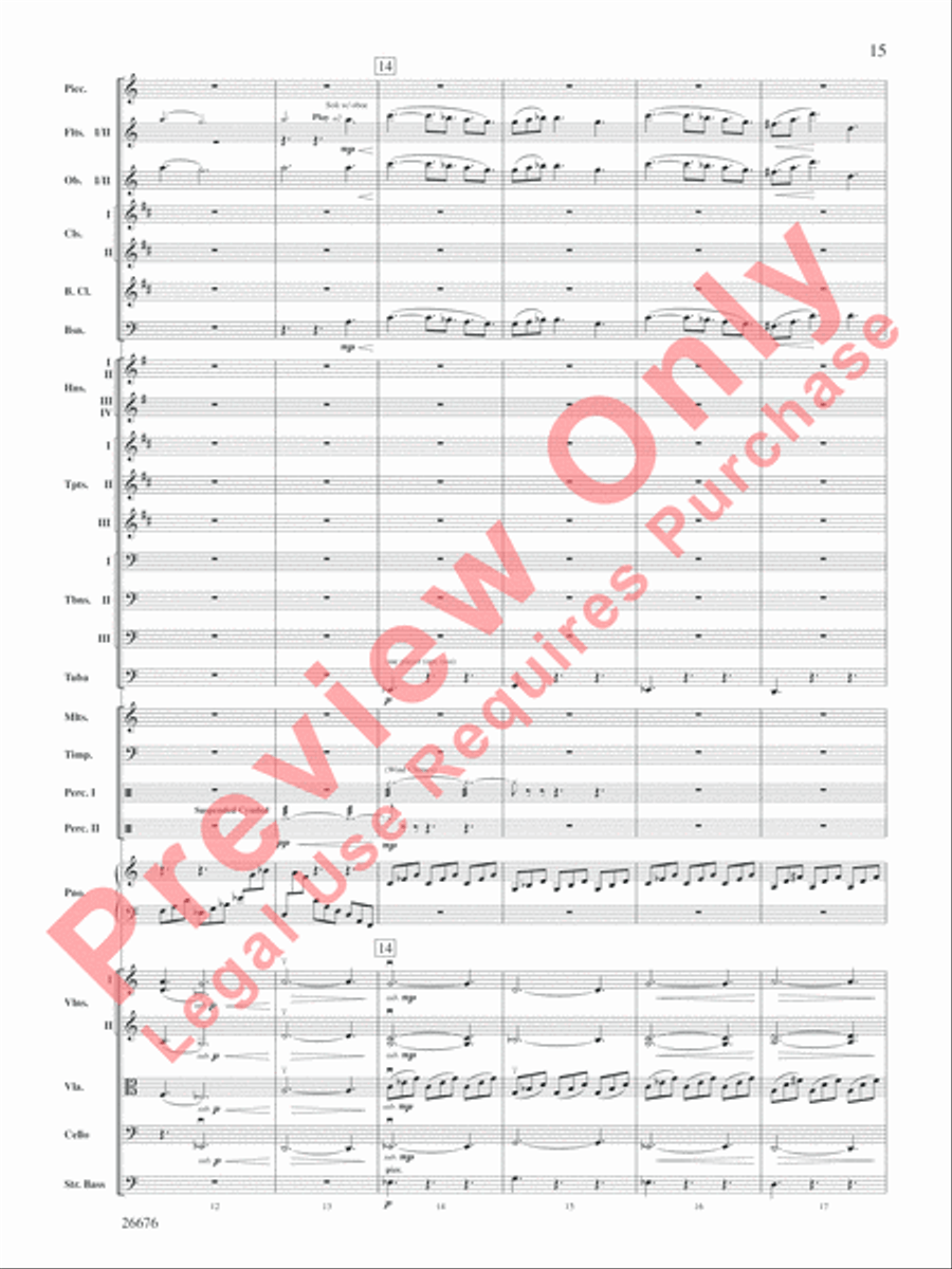Star Wars Epic -- Part I, Suite from the Full Orchestra scores gallery preview page 16