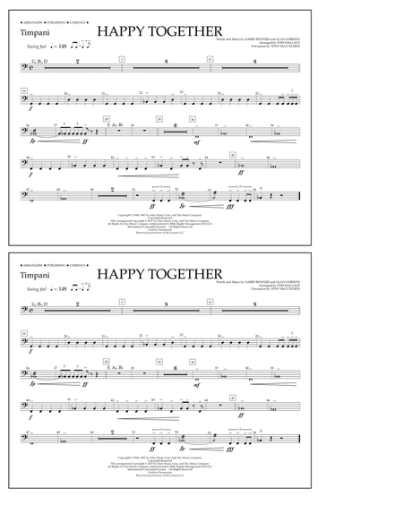 Happy Together - Timpani