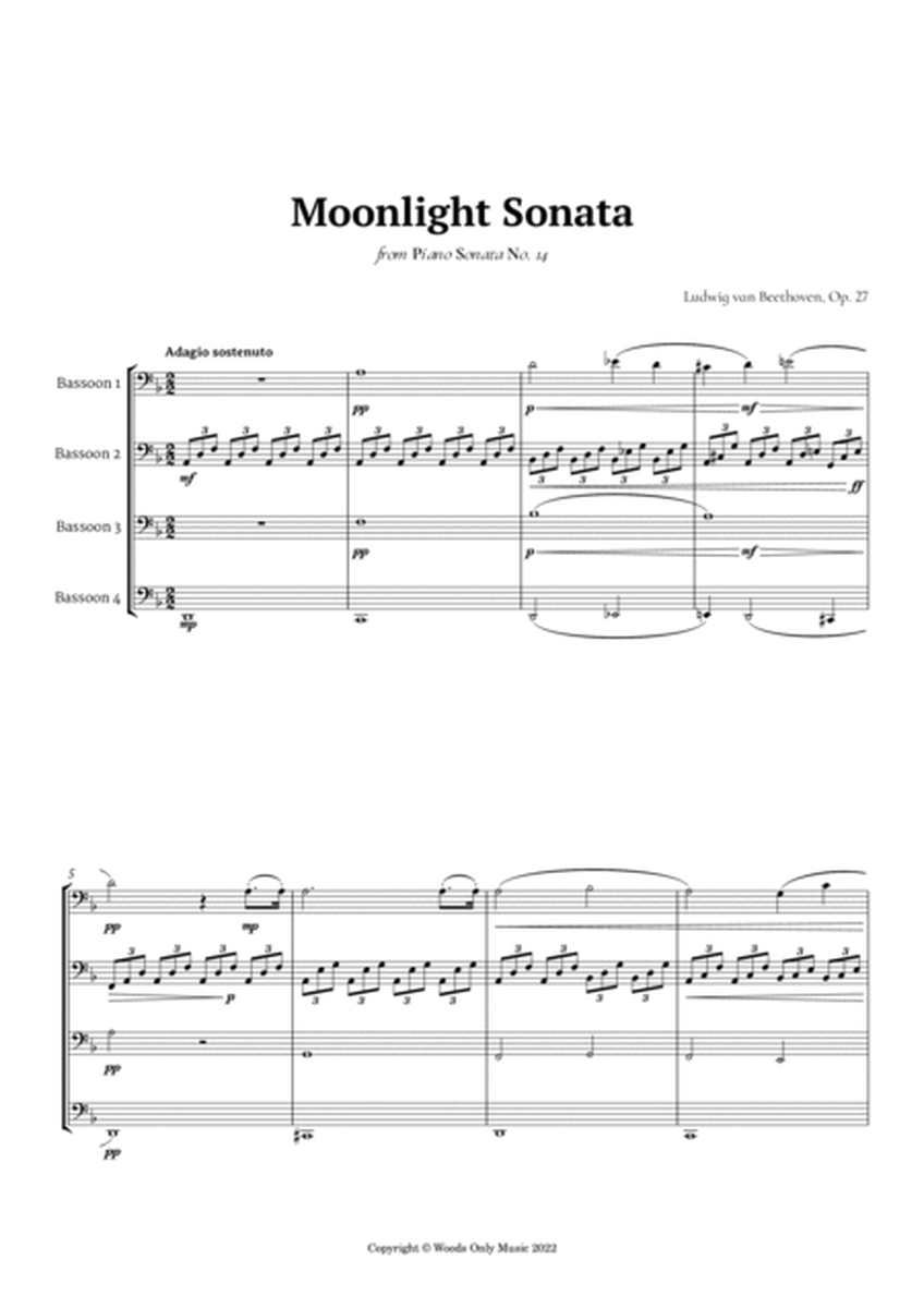 Moonlight Sonata by Beethoven for Bassoon Quartet image number null