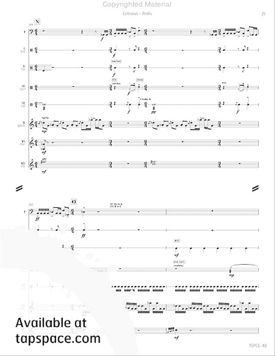 Colossus Percussion Ensemble scores gallery preview page 26