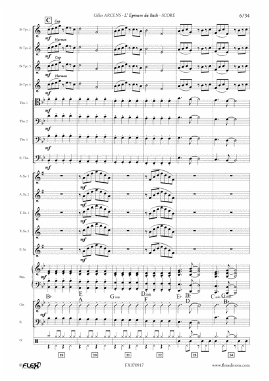 L'epreuve du Bach Big Band scores gallery preview page 6