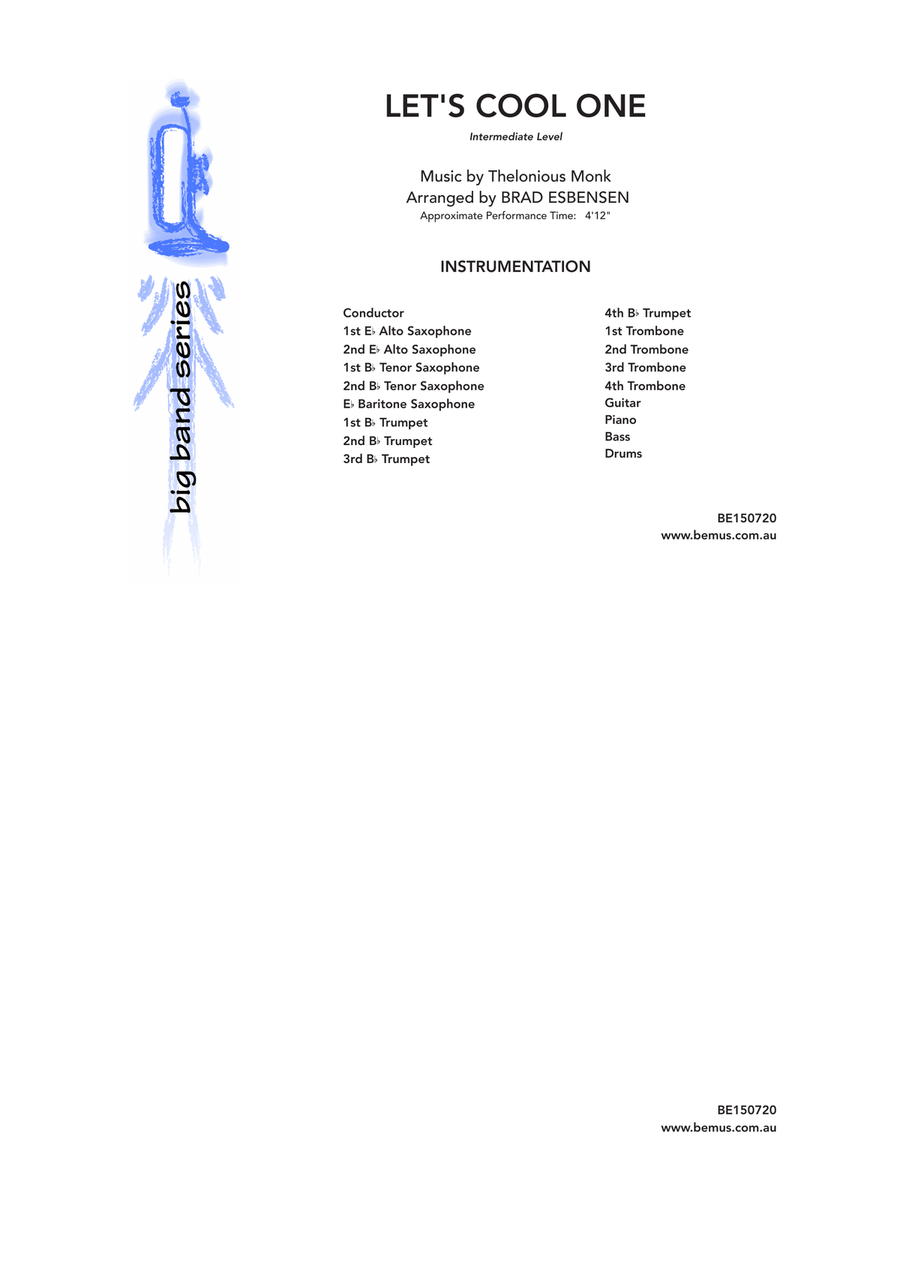 Let's Cool One Jazz Ensemble scores gallery preview page 1