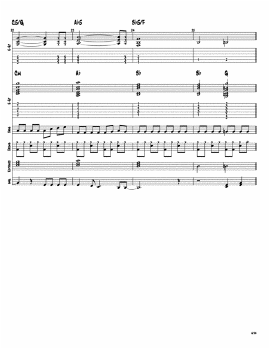 It's My Life Piano, Vocal, Guitar scores gallery preview page 6