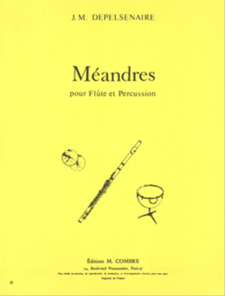 Meandres Meandres Flute scores gallery preview page 1