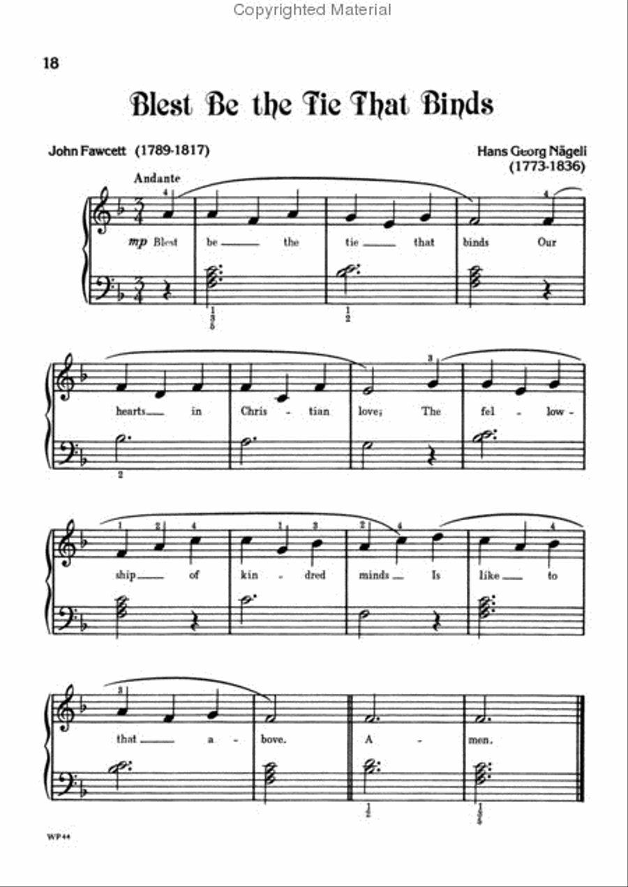 Hymn Favorites, Level 1 Piano Method scores gallery preview page 3