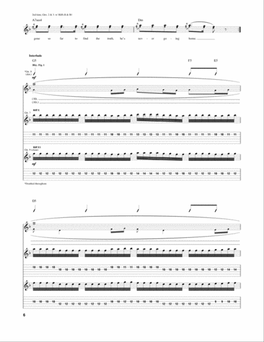 Soldier Side by System of a Down Electric Guitar Digital Sheet