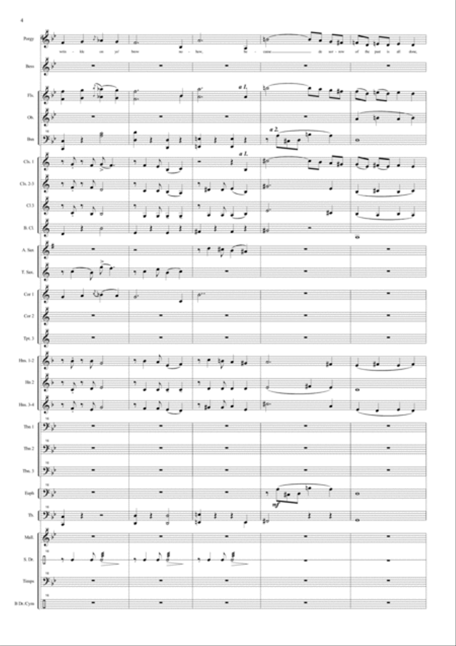 Bess, You Is My Woman Concert Band scores gallery preview page 4