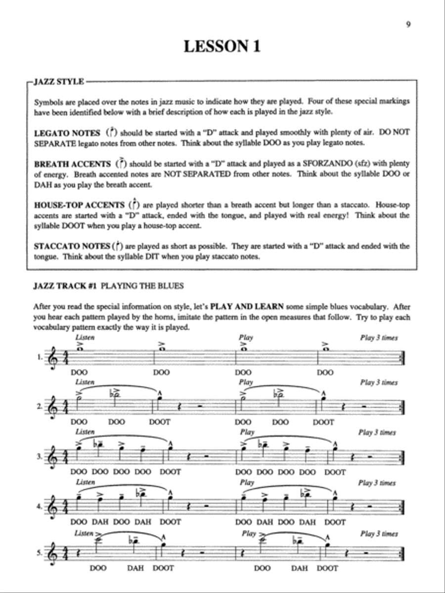 Jazz Anyone.....?, Book 1 Jazz Ensemble scores gallery preview page 9
