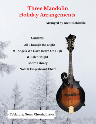 Three Mandolin Holiday Chordal Melodies