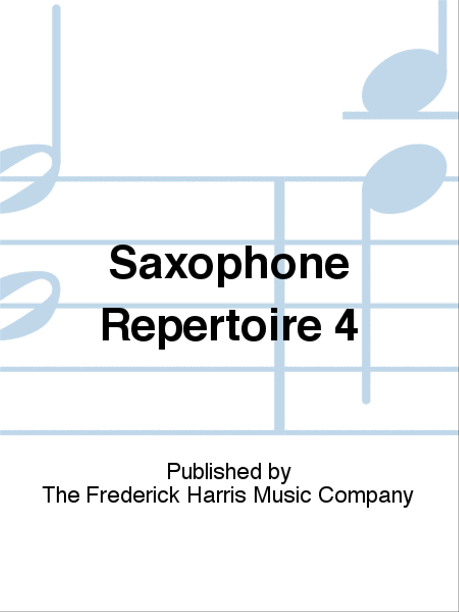 Saxophone Repertoire 4