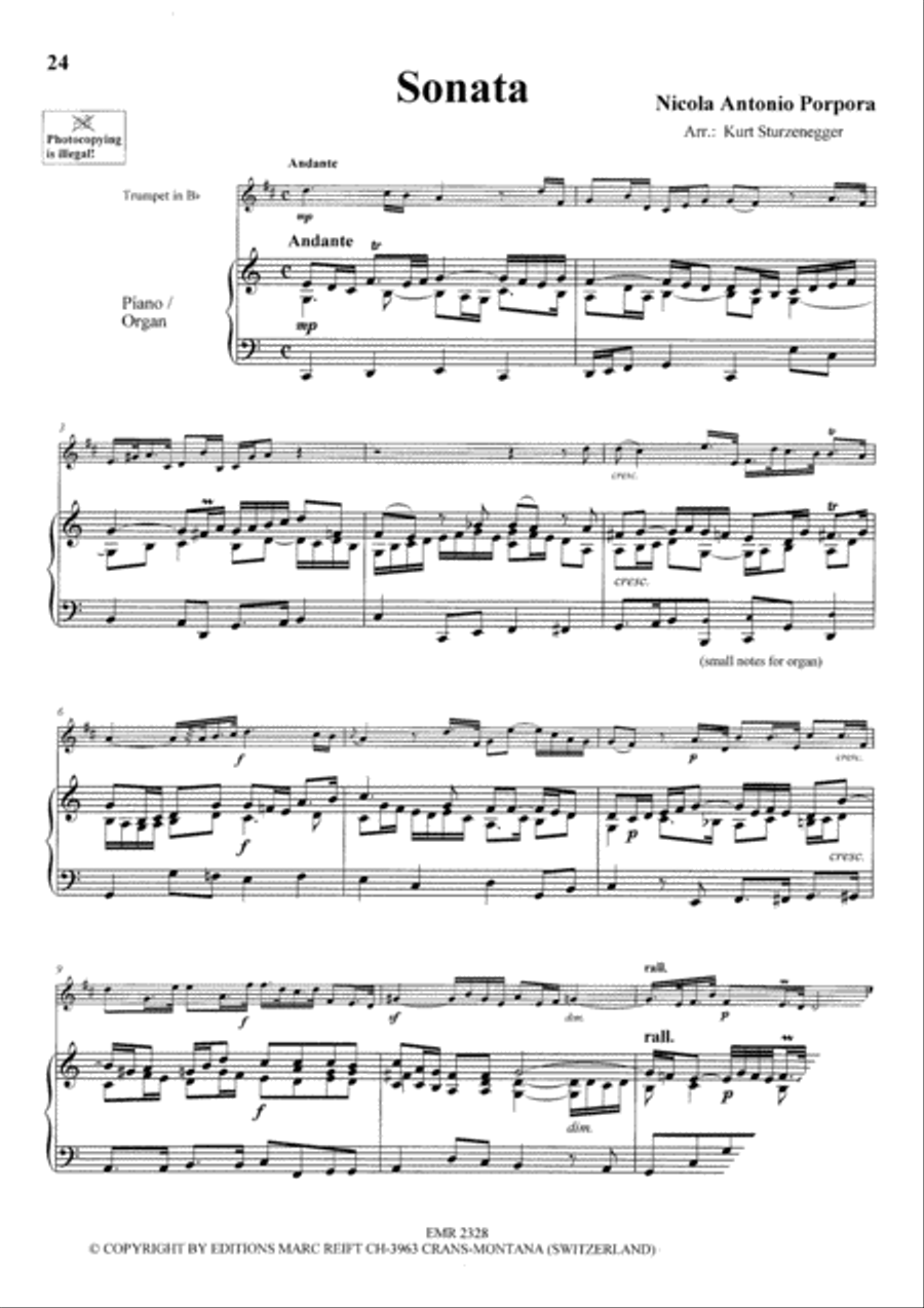 Baroque Masterpieces Trumpet Solo scores gallery preview page 8