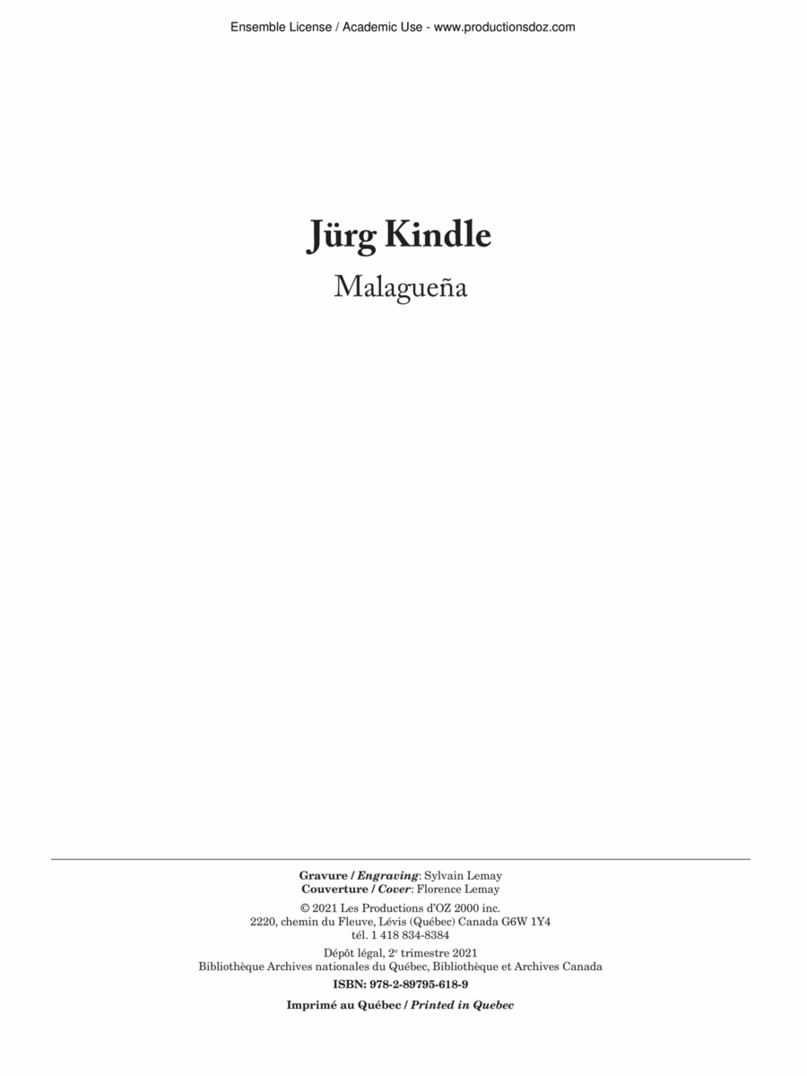 Flamenco Inspiration - Malagueña Guitar Ensemble scores gallery preview page 1