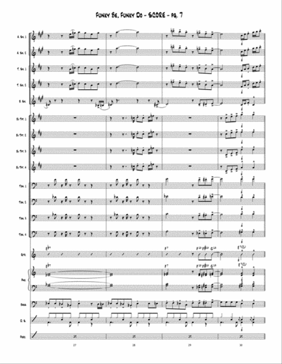 Funky Be, Funky Do Jazz Ensemble scores gallery preview page 8