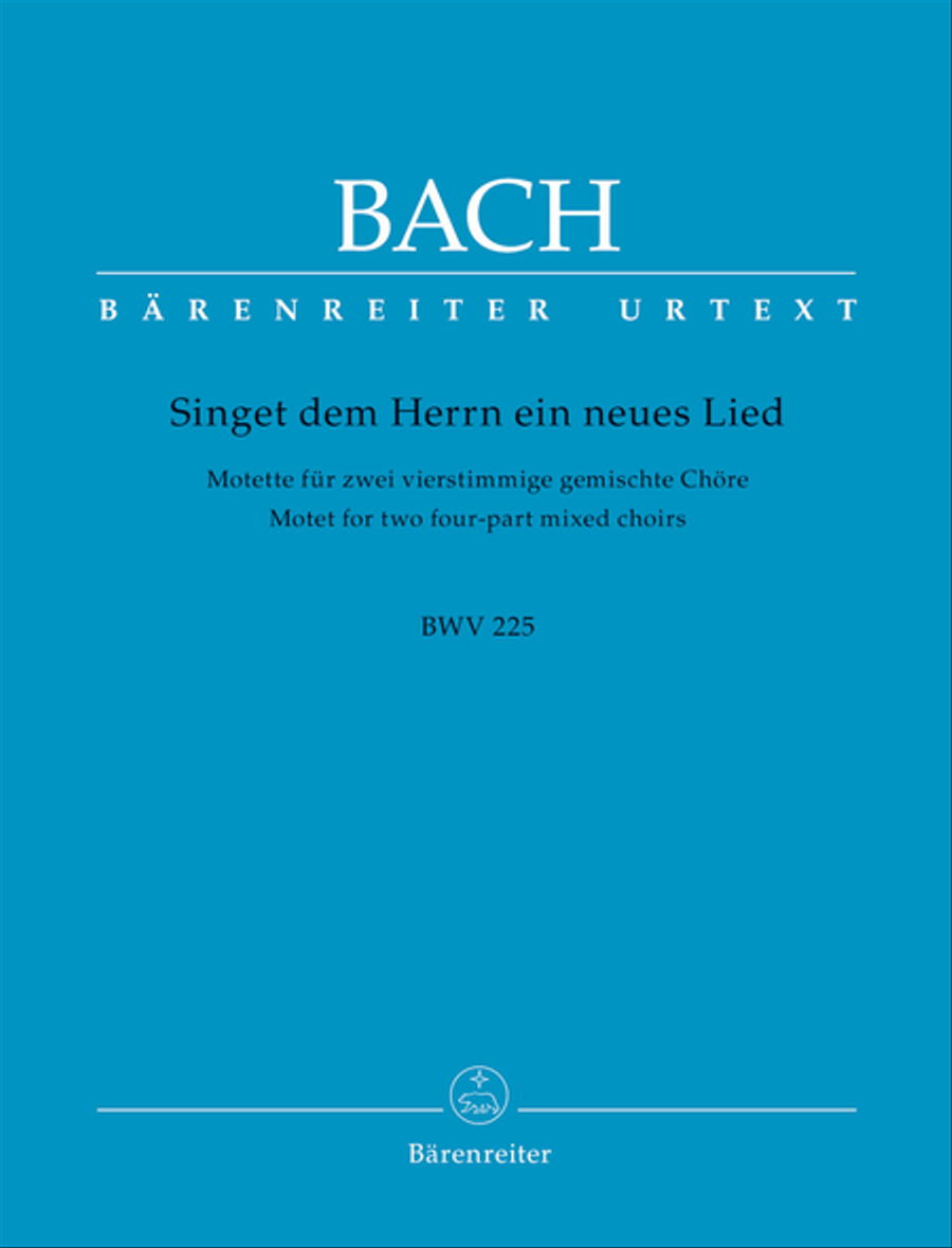 Singet dem Herrn ein neues Lied, BWV 225 4-Part scores gallery preview page 1