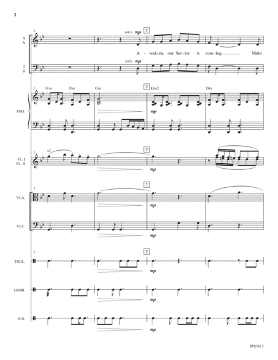 An Advent Awakening - Full Score Choir scores gallery preview page 2