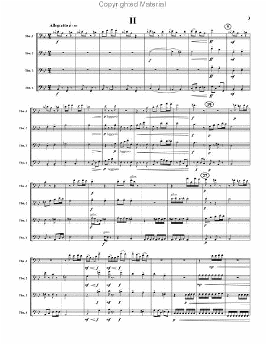 Four Impressions (Suite) Trombone Quartet scores gallery preview page 3